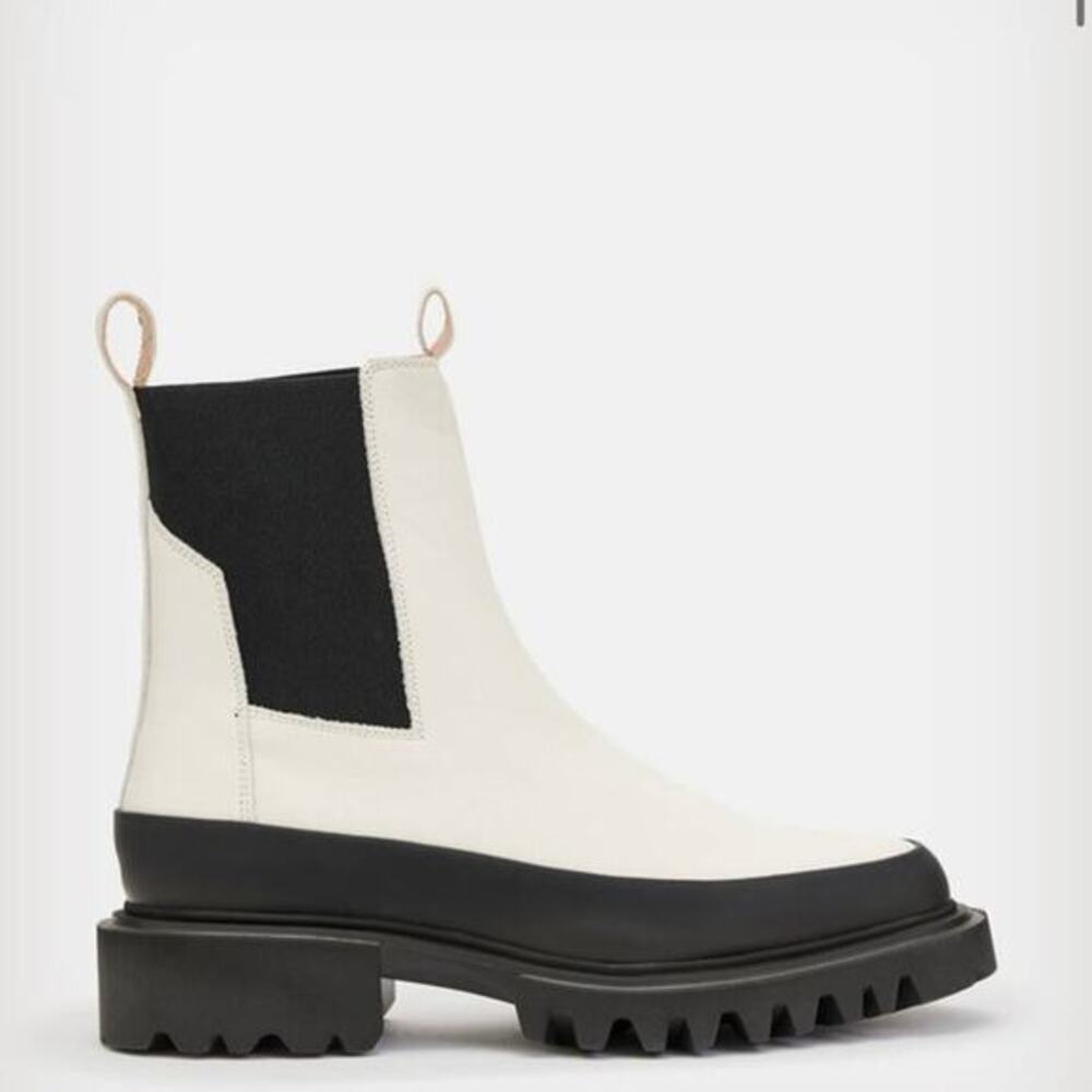 All Saints Harlee Chunky Sole Leather Boots Size 39‎ - Picture 10 of 11